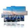 tableaux venise gondoles bleues modernes - version: 9 pannelli 171x108cm