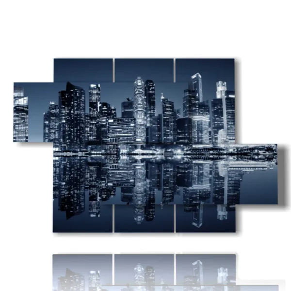 photo de Singapour de nuit