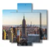 tableaux new yorkais dans ses toits - version: 5 pannelli 89x85cm
