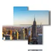 new york paintings in its roofs - version: 4 pannelli 94x77cm