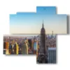 new york paintings in its roofs - version: 4 pannelli 94x85cm
