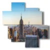 new york quadri nei suoi tetti - version: 4 pannelli 97x97cm