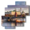 bild mit foto moskau - version: 4 pannelli 77x78cm