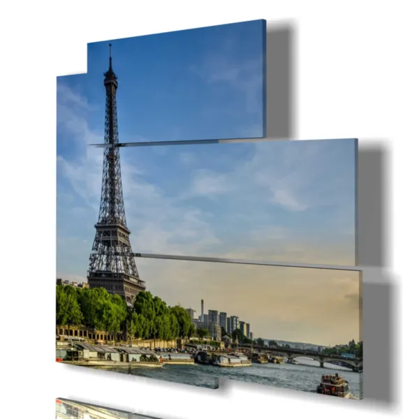 Gemälde von Paris und dem Eiffelturm