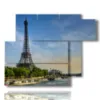 paintings of paris and the eiffel tower - version: 6 pannelli 122x96cm