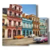 tableaux cuba se promenant dans la ville - version: 5 pannelli 102x93cm
