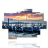 tableau moderne gondoles de Venise au coucher du soleil
