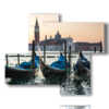cuadros modernos de Venecia, góndolas y campanario de San Marco