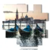 quadri moderni di venezia gondole e campanile di san marco - version: 14 pannelli 162x153cm