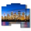 cuadro australia con fotos de sydney - version: 5 pannelli 89x77cm