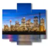 quadro australia con foto di sydney - version: 5 pannelli 89x85cm