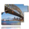 foto plaza de la torre de sydney del puente del puerto - version: 6 pannelli 122x96cm