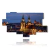 marco de fotos de la ciudad de noche praga - version: 11 pannelli 204x116cm