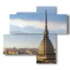 tableaux a turin la mole antonelliana - version: 4 pannelli 94x85cm