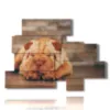 quadro con dipinto di cane mentre dorme - version: 10 pannelli 171x124cm
