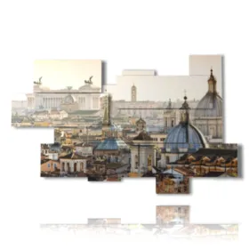 quadro tetti di roma