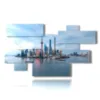 tableau de photos d horizon de shanghai - version: 11 pannelli 207x119cm