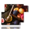 fruit and honey paintings - version: 6 pannelli 122x96cm