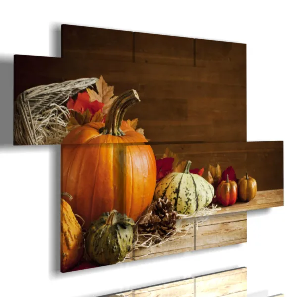 Fruit paintings with pumpkins