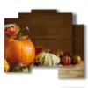 modern fruit paintings with pumpkins - version: 5 pannelli 89x77cm