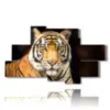 tiger painting in the foreground - version: 8 pannelli 184x107cm