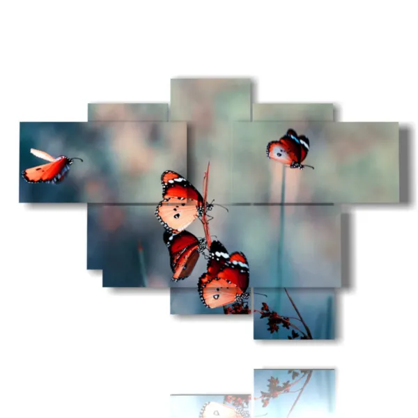 Painting with butterflies