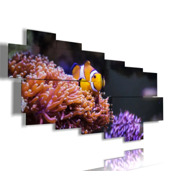 Paintings with clownfish