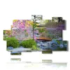 cuadro moderno de flores en un paisaje de japon - version: 11 pannelli 182x115cm