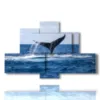 cuadros ballena - version: 6 pannelli 135x85cm