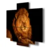 brave, fiery lion paintings
