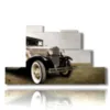 bild mit oldtimern - version: 7 pannelli 171x101cm