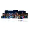 new york skyline bilder bei nacht - version: 18 pannelli 306x110cm