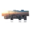paris in the paintings panoramic at sunset - version: 19 pannelli 306x116cm