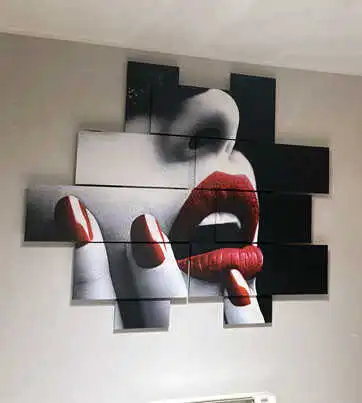 quadri moderni su pannelli